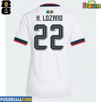 Mexiko Hirving Lozano #22 Auswärtstrikot Frauen EM 2024 Kurzarm
